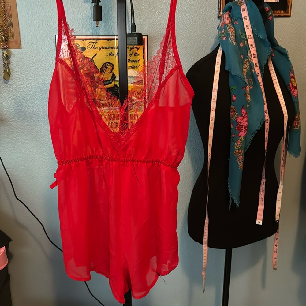 NWOT Pretty Little Thing Sheer Romper